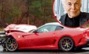 Ferrari 599 GTO crashes on German autobahn
