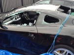 Ferrari 612 Scaglietti attacked by axe-wielding man - Image courtesy Daily Record