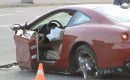 Ferrari 612 Scaglietti crash in Moscow, Russia