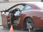 Ferrari 612 Scaglietti crash in Moscow, Russia