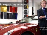 Ferrari Chairman Luca di Montezemolo with his 599 GTB Fiorano
