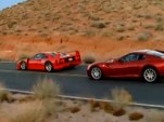 Ferrari F40 races the Ferrari 599 GTB Fiorano
