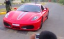 Ferrari F430 driven by a nine-year-old in India