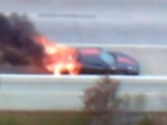 Ferrari F430 on fire in Houston, Texas