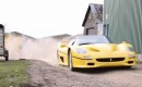 Ferrari F50 plays in the dirt