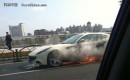 Ferrari FF on fire on Chinese highway - image courtesy of CarsChina.com