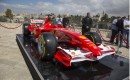 Ferrari Formula One car touches down in Jerusalem, Israel