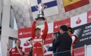 Ferrari's Fernando Alonso after winning the 2013 Formula 1 Spanish Grand Prix