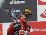 Ferrari's Fernando Alonso the winner of the 2012 Formula 1 European Grand Prix