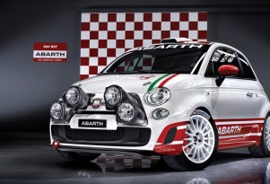 Fiat 500 Abarth rally car