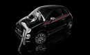 Model Natasha Poly and the Fiat 500 By Gucci