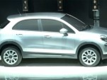 Fiat 500X crossover teased during presentation of 500L MPV in Italy
