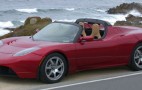 First test drive of the Tesla electric roadster
