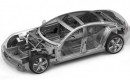 Fisker Karma aluminum spaceframe