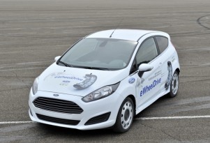 In-Wheel Motor Electric Ford Fiesta Previews Future Urban Vehicles