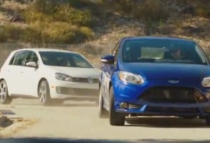 Ford Focus ST versus VW GTI with Ken Block and Vaughn Gittin, Jr.