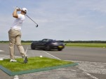Former F1 ace David Coulthard and Golfer Jake Shepherd in SLS AMG world record attempt