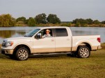 Former President George W. Bush in his 2009 Ford F-150 - image: Barrett-Jackson