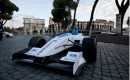 Formula E race car on the streets of Rome