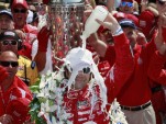 Franchitti celebrates his third Indy 500 win - Photo courtesy IZOD IndyCar Series/LAT USA