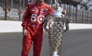 Franchitti hugs the Borg Warner trophy again - Anne Proffit photo