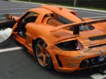 Gemballa GT crashed on circuit in France