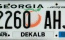 Georgia license plate