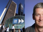 GM's Renaissance Center and Tim Cook, Apple COO