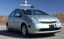 Google autonomous Toyota Prius test vehicle