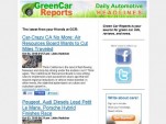 Green Car Reports headlines daily e-mail 