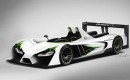 GreenGT LMPH2 hydrogen fuel cell race car