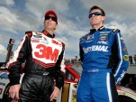 Greg Biffle and Daytona 500 polesitter Carl Edwards - NASCAR photo