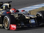 Grosjean in the Lotus/Renault - Courtesy Lotus F1 Team