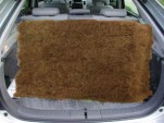 Hay bale in Toyota Prius, from Austin American-Statesman