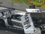 Heikki Kovalainen's crash during the 2010 Race of Champions