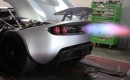 Hennessey Venom GT shoots fire on the dyno