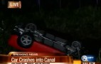 Hertz Rental Corvette Flipped Into Watery Grave: Video