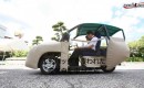 Hiroshima University's iSAVE-SC1 inflatable electric car. [Image: Video screen capture]