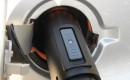 Home-made J-1772 adaptor for Tesla Roadster charging cord, built and used by Michael Thwaite