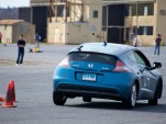 Honda CR-Z hybrid car on an autocross course [Image: Flickr user NoWin]