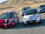 Honda Fit and Mazda2 B-Spec with production models - Photo courtesy Mazdaspeed
