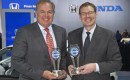 Honda's John Mendel (left) & KBB's Jared Rowe at the 2012 Kelley Blue Book Brand Image Awards