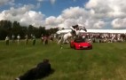 With 2012 Tesla Model S Launched, Tesla Roadster Horses Around