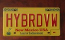 "Hybrid VW" license plate from 2013 Volkswagen Jetta Hybrid drive event