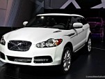 Illustration of Jaguar face on a Land Rover Evoque