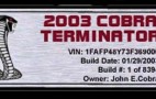 2003-04 Cobra Terminator ID Tags