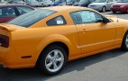 Grabber Orange Mustang  Shows  It's Face