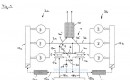 BMW patent schematic of V-6 twin-turbo engine