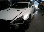 Images of a 2012 Lexus LFA involved in a crash