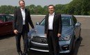 Infiniti chief Johan de Nysschen (left) with Renault Nissan CEO Carlos Ghosn